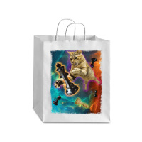 Cats In Space Chess Set Pieces Premium T Shirt Debie Paper Bag - 10 X 5 X 13 | Artistshot