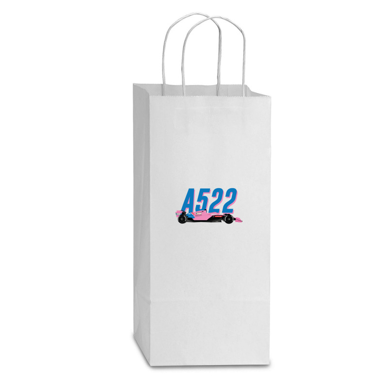 Alpine F1 Team Racing Car 2022 A522 Bwt Pink Special Livery Bahrain Gp Double Wine Paper Bag - 6 1/2 X 3 1/2 X 12 3/8 | Artistshot