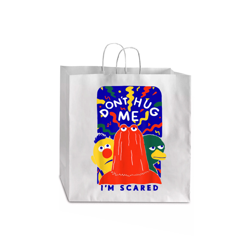 Don't Hug Me I'm Scareds Funny Saying Sarcasm T Shirt Jumbo Paper Bag - 18 X 7 X 18 3/4 | Artistshot