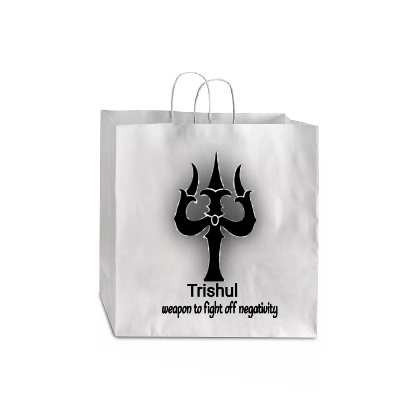 Trishul Art Work Jumbo Paper Bag - 18 X 7 X 18 3/4 | Artistshot