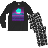 Synthwave T  Shirt80s Glitch Of The Future T  Shirt Men's Long Sleeve Pajama Set | Artistshot