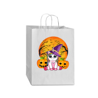 Cute Halloween Girls Witchy Unicorn Halloween Mart Paper Bag -13 X 7 X 17 | Artistshot