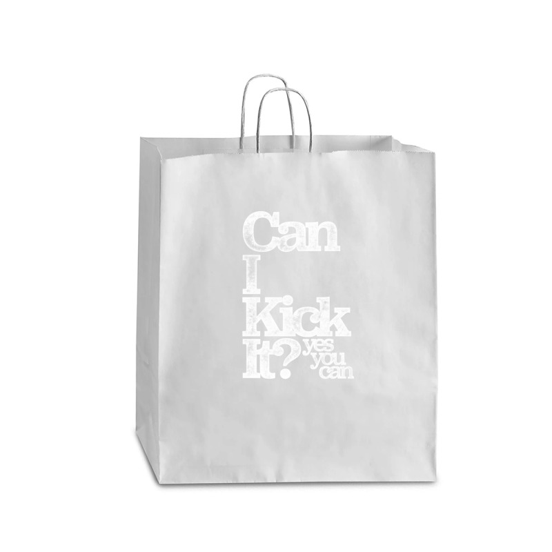 Can I Kick It Yes You Can! Great Distressed Gift For Old School Hiphop Queen Paper Bag - 16 X 6 X 19 1/4 | Artistshot