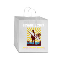 Ron Desantis For President 2024 Conservative Star Paper Bag - 13 X 7 X 13 | Artistshot