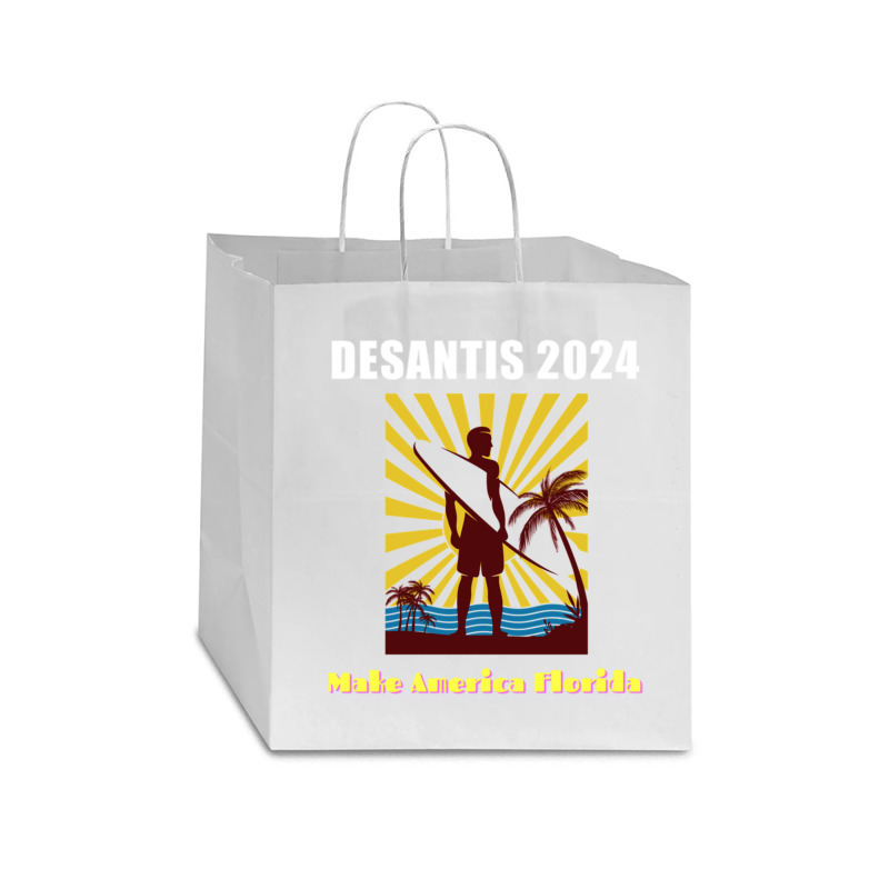 Ron Desantis For President 2024 Conservative Star Paper Bag - 13 X 7 X 13 | Artistshot