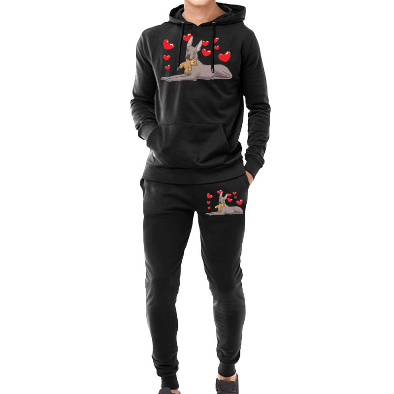 Xoloitzquintle T  Shirt Xoloitzcuintle Dog With Stuffed Animal And Hea Hoodie & Jogger set by victorycanola | Artistshot