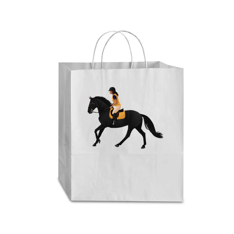 Zoe And Raven From Free Rein Equine Rampaige For Friend Traveler Paper Bag -13 X 6 X 15 3/4 | Artistshot