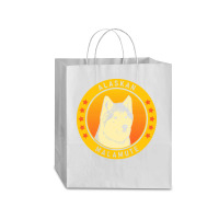 Alaskan Malamute Alaskan Malamute Dog Portrait Traveler Paper Bag -13 X 6 X 15 3/4 | Artistshot