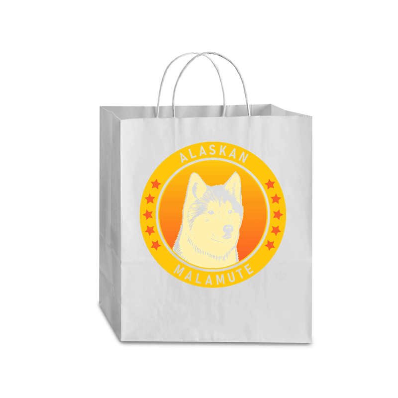 Alaskan Malamute Alaskan Malamute Dog Portrait Traveler Paper Bag -13 X 6 X 15 3/4 | Artistshot