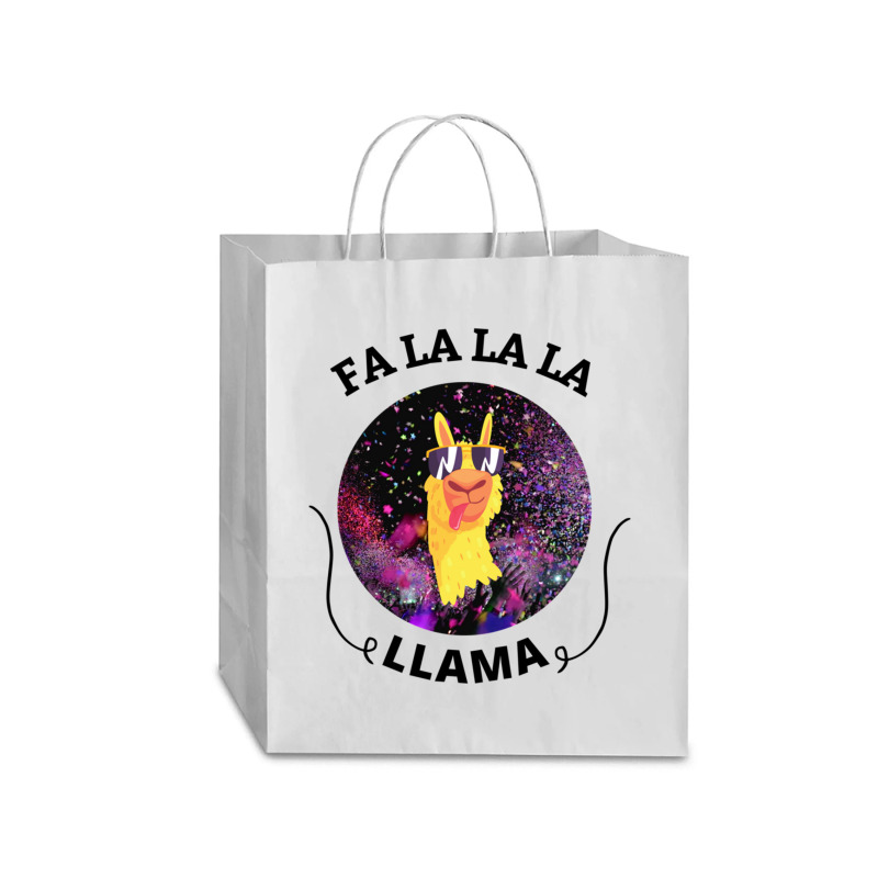 Fa La La La Llama Traveler Paper Bag -13 X 6 X 15 3/4 | Artistshot