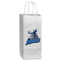 On Manitoba Moose Stick Wine Paper Bag - 5 1/2 X 3 1/4 X 13 | Artistshot