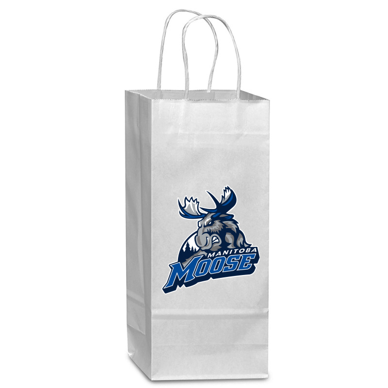 On Manitoba Moose Stick Wine Paper Bag - 5 1/2 X 3 1/4 X 13 | Artistshot