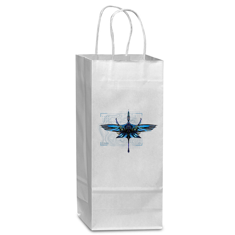 Avatar Mountain Banshee Pandora Predator T Shirt Wine Paper Bag - 5 1/2 X 3 1/4 X 13 | Artistshot