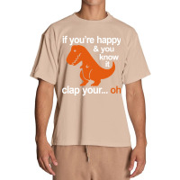 T-rex Clap Your Hands Urban Heavy T-shirt | Artistshot