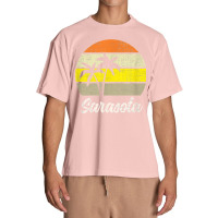 Sarasota Vintage 70s Love Florida Surf Beach Retro Sunset T Shirt Urban Heavy T-shirt | Artistshot