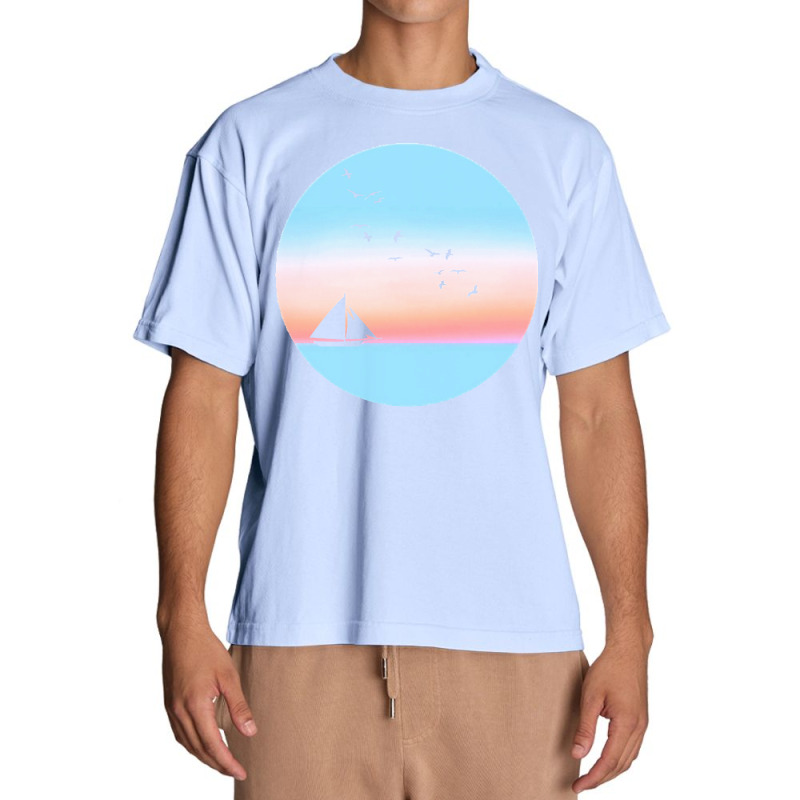 Sailboat T  Shirt Sailing Into The Sunset T  Shirt Urban Heavy T-shirt | Artistshot