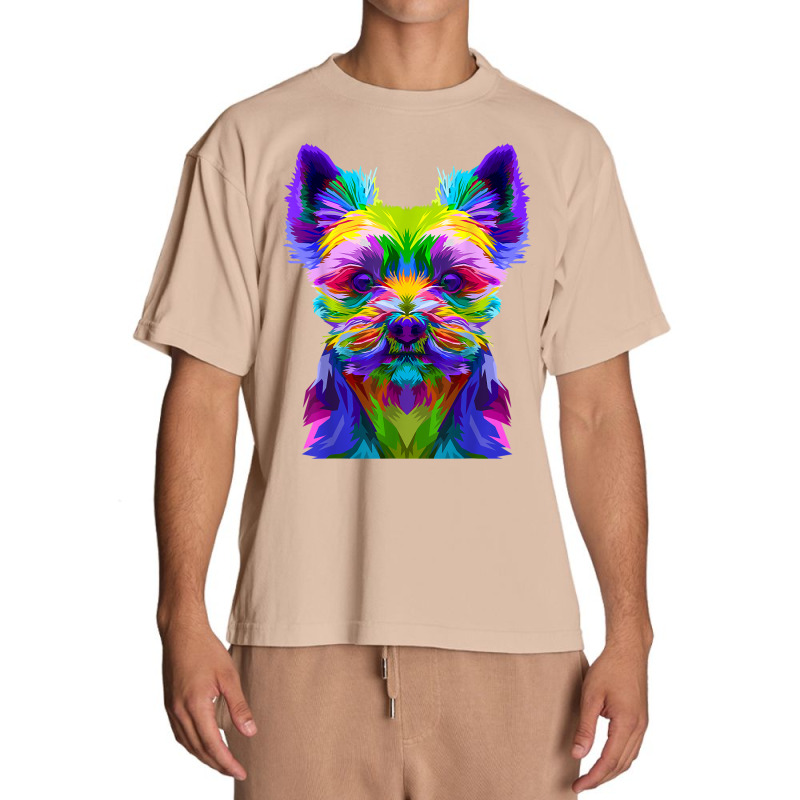 Yorkshire Terrier Yorkie Pop Art Dog T Shirt Urban Heavy T-shirt by lissuttie | Artistshot