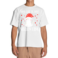 My Cat Is My Valentine Cat Lover T  Shirtmy Cat Is My Valentine Day Lo Urban Heavy T-shirt | Artistshot