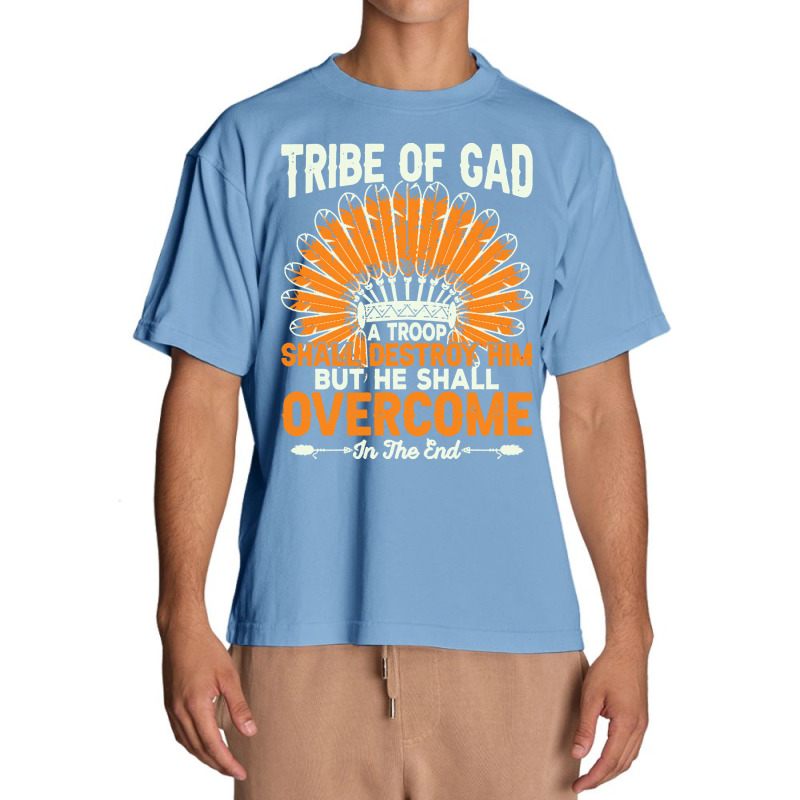 Native American Pride T  Shirt Tribe Of Gad A Troop Shall Destroy H Im Urban Heavy T-shirt | Artistshot