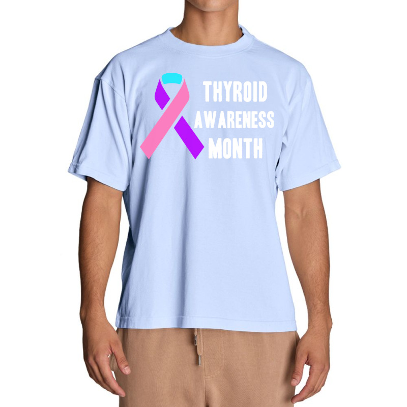 Thyroid T  Shirt Thyroid Awareness Month T  Shirt Urban Heavy T-shirt by rico96716 | Artistshot