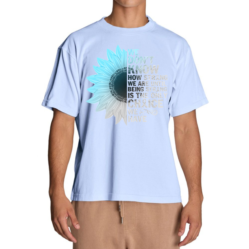 Diabetes Diabetic T21 Grey Blue Sunflower Being Strong Warrior 88 Diab Urban Heavy T-shirt | Artistshot