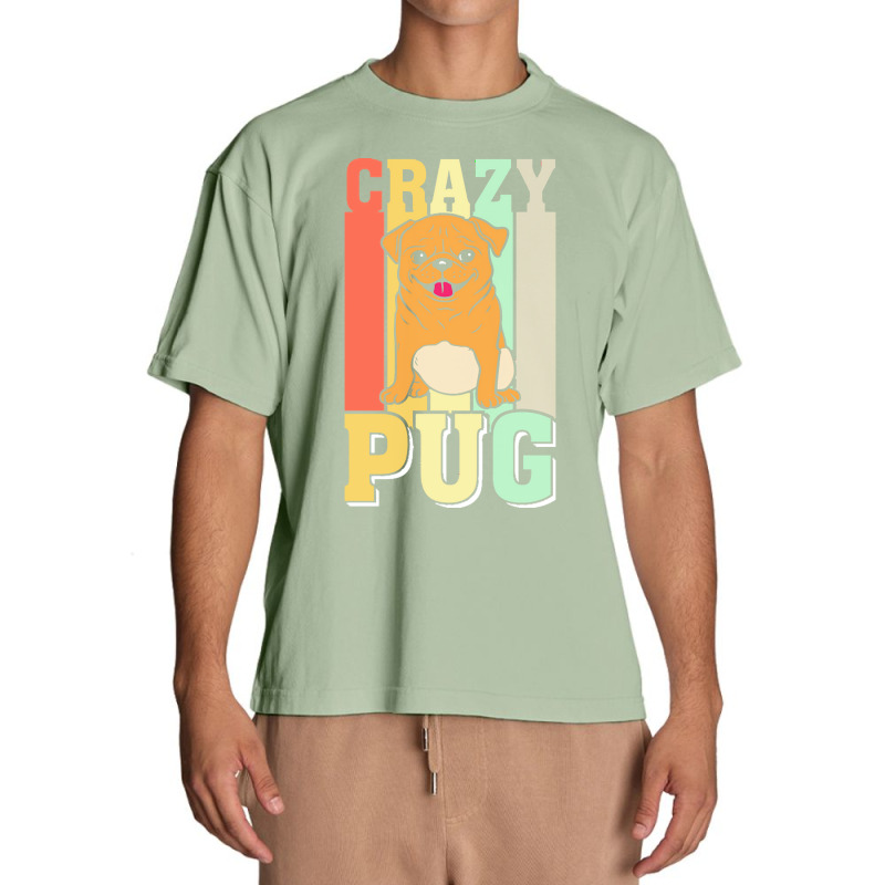 Crazy Pug Lady T  Shirtcrazy Pug Lady Funny Gift Idea For Pug Lovers D Urban Heavy T-shirt | Artistshot