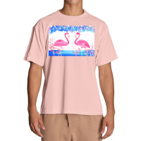 Flamingo T  Shirt Blue And Pink 4 T  Shirt Urban Heavy T-shirt | Artistshot