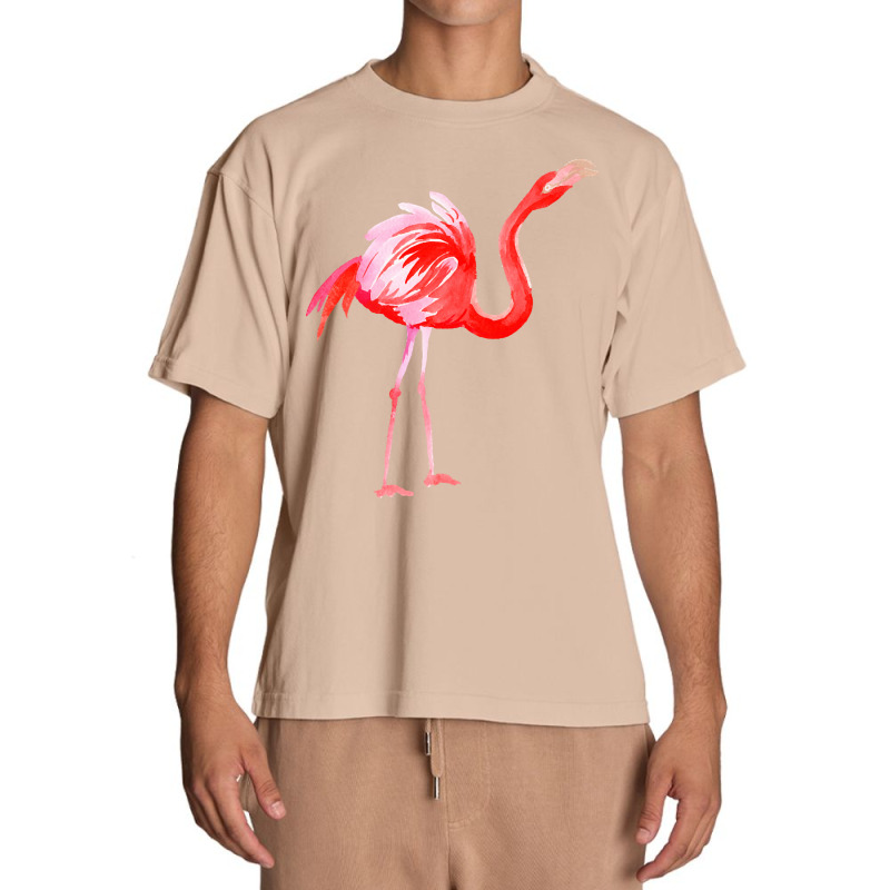 Flamingo T  Shirt Watercolor Exotic Flamingo 03 T  Shirt Urban Heavy T-shirt | Artistshot