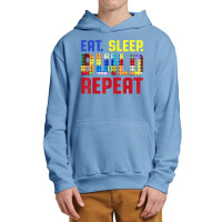 Eat Sleep Build Repeat Building Funny Builders T Shirt Urban Pullover Hoodie | Artistshot