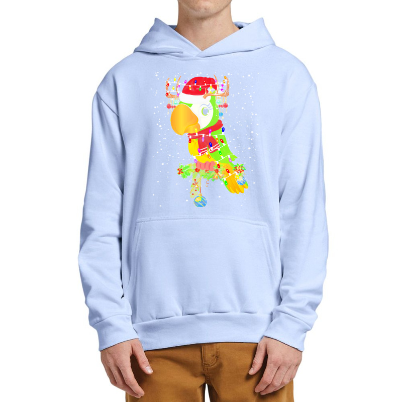 Funny Christmas Gift For Cat Lover T  Shirt Santa Parrot Gorgeous Rein Urban Pullover Hoodie | Artistshot