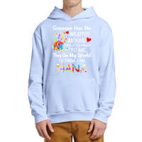 Autism Nana T  Shirt Wrapped Around Their Little Finger Autism Nana T Urban Pullover Hoodie | Artistshot