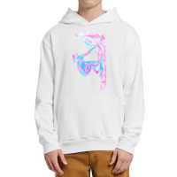 Rock Climbing Watercolour Urban Pullover Hoodie | Artistshot