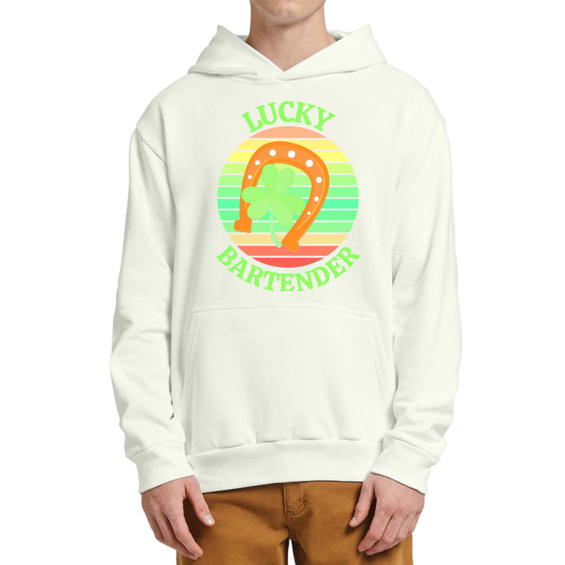 One Lucky Bartender T  Shirtone Lucky Bartender T  Shirt (2) Urban Pullover Hoodie | Artistshot