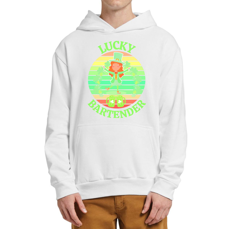 One Lucky Bartender T  Shirtone Lucky Bartender T  Shirt (3) Urban Pullover Hoodie | Artistshot