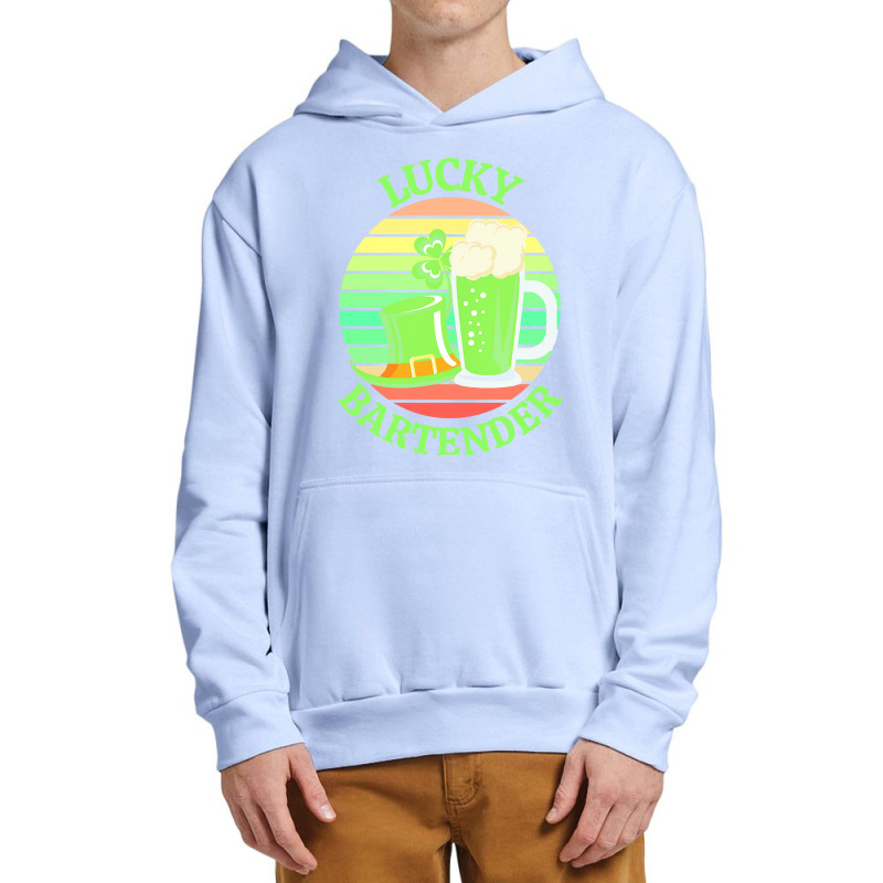 One Lucky Bartender T  Shirtone Lucky Bartender T  Shirt (6) Urban Pullover Hoodie | Artistshot