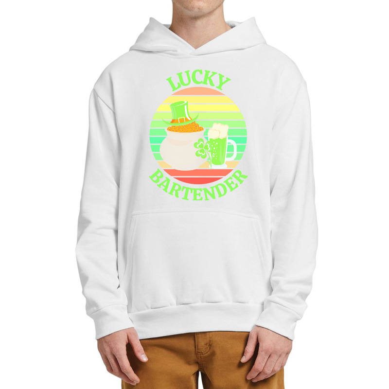 One Lucky Bartender T  Shirtone Lucky Bartender T  Shirt Urban Pullover Hoodie | Artistshot