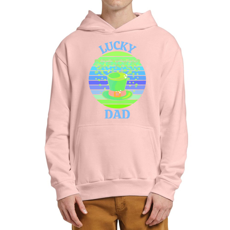 One Lucky Dad T  Shirtone Lucky Dad T  Shirt (2) Urban Pullover Hoodie | Artistshot