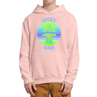 One Lucky Dad T  Shirtone Lucky Dad T  Shirt (3) Urban Pullover Hoodie | Artistshot