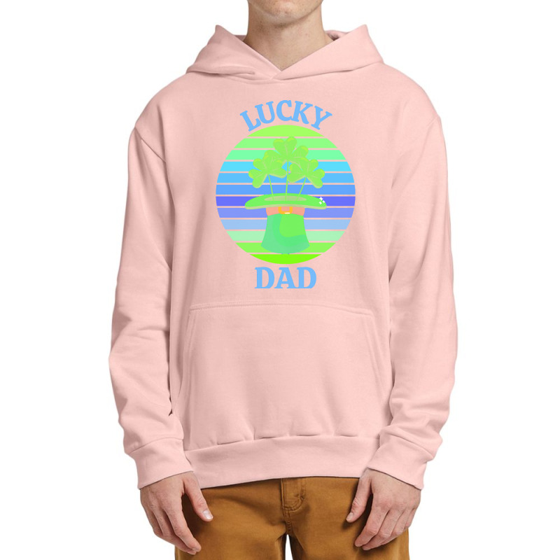 One Lucky Dad T  Shirtone Lucky Dad T  Shirt (3) Urban Pullover Hoodie | Artistshot