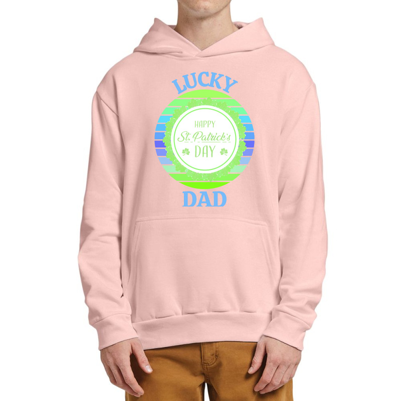 One Lucky Dad T  Shirtone Lucky Dad T  Shirt (4) Urban Pullover Hoodie | Artistshot