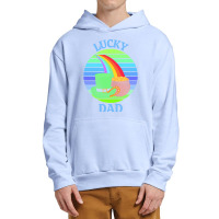 One Lucky Dad T  Shirtone Lucky Dad T  Shirt (7) Urban Pullover Hoodie | Artistshot