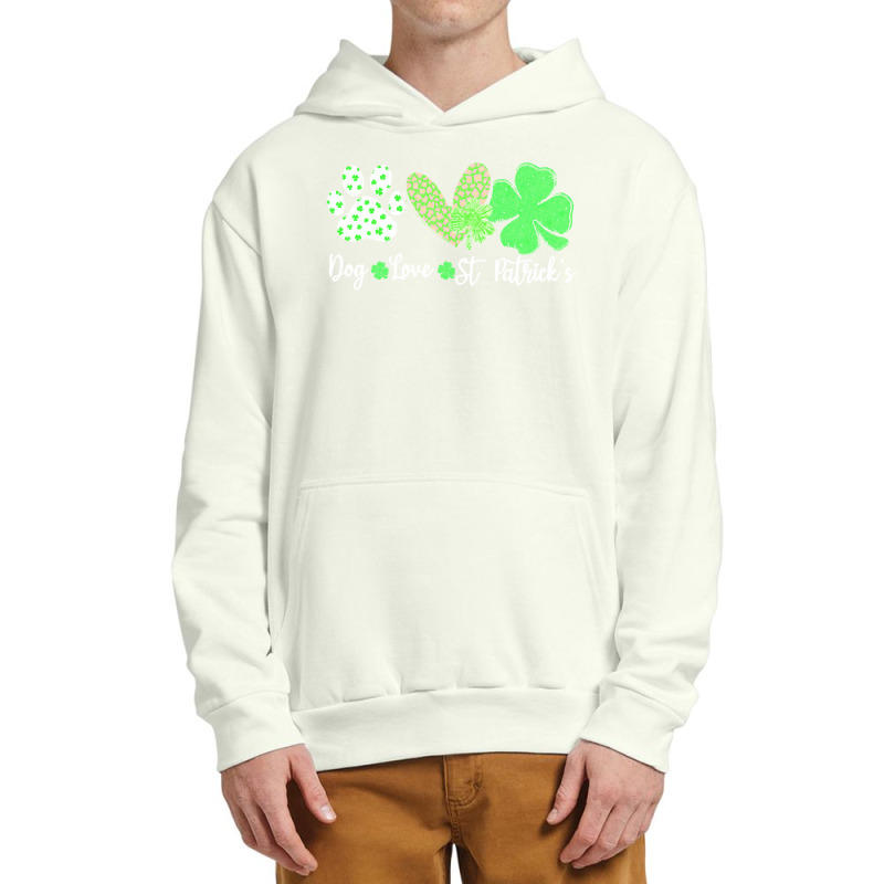 St Paddys Paw Dog Leopard Shenanigans T  Shirt Dog Love St Patricks Da Urban Pullover Hoodie | Artistshot