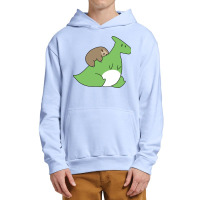 Sloth And Hadrosaurus Urban Pullover Hoodie | Artistshot