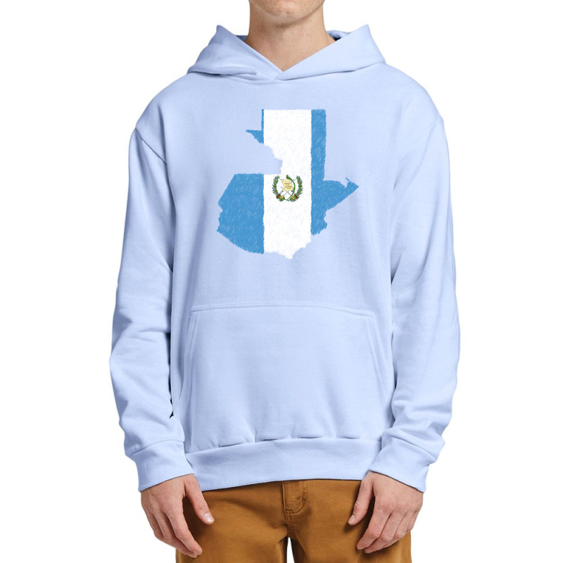 Guatemala Map Flag Drawing Line Art Urban Pullover Hoodie by Erwin Saputra Art | Artistshot