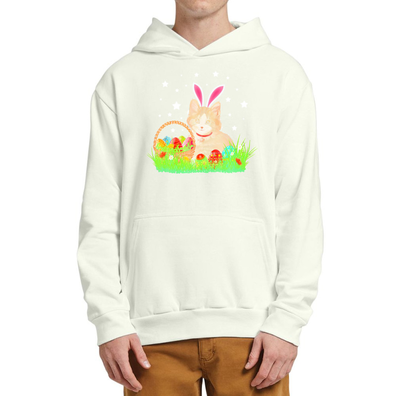 Easter Day T  Shirt Cute Cat Pet Hunting Egg Tree Bunny Easter Day T Urban Pullover Hoodie by larmstrong437 | Artistshot