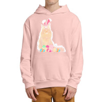 Easter Day T  Shirt Easter Cat Maine Coon With Bunny Ears & Eggs Gift Urban Pullover Hoodie | Artistshot