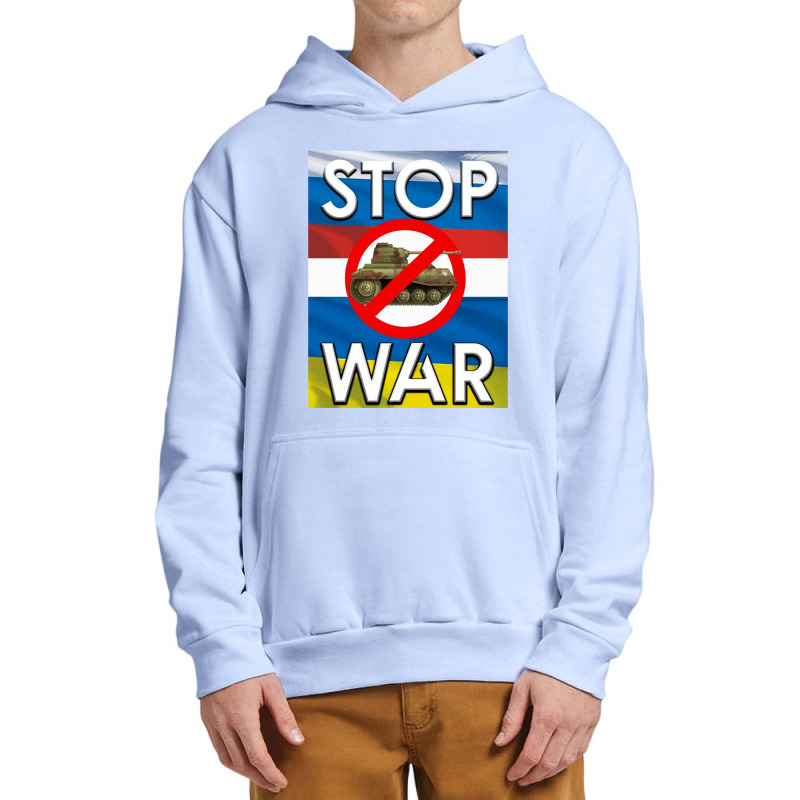 Russia Stop War Urban Pullover Hoodie | Artistshot