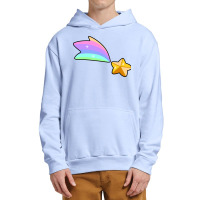 Golden Rainbow Shooting Star Urban Pullover Hoodie | Artistshot