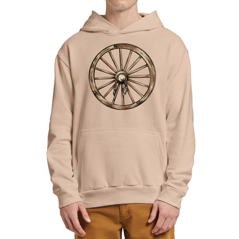 Wagon Wheel Urban Pullover Hoodie by BarkalooDesign | Artistshot