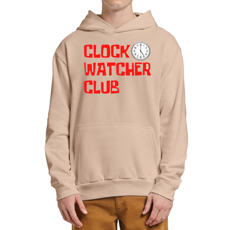 Clock Watcher Club (in Red Letters) Urban Pullover Hoodie by Magasinfinite | Artistshot